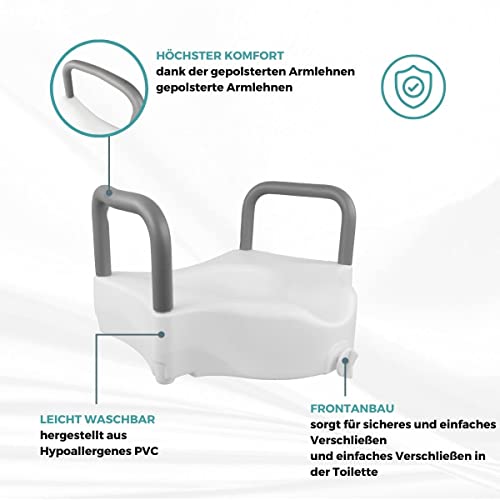Toilettensitzerhöhung mit Armlehnen von Mobiclinic Cibeles
