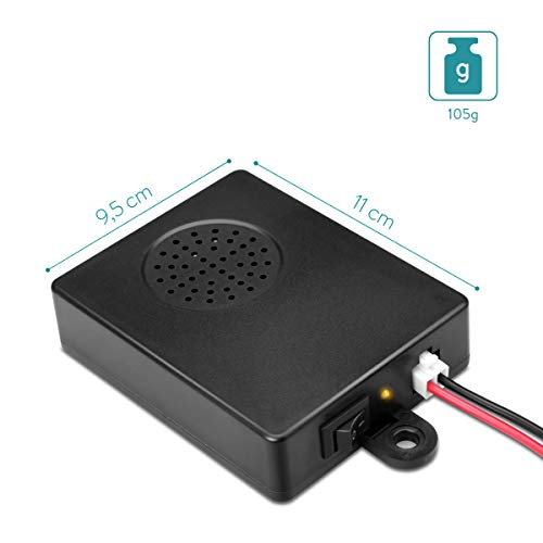 Navaris Rodent Repellent for Cars - Ultrasonic Repeller to Keep Pine Martens, Mice, Rats and Other Pests Away - Car Battery Electronic Sound Deterrent - Image 3