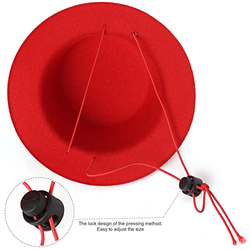 Sombrero y collar de disfraz formal para mascotas Yewong miniatura 5