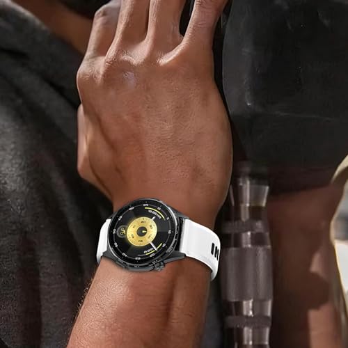 CFXHWZH Silikonowy pasek 20 mm do Samsung Galaxy Watch 7, 6, 5, 4, Garmin Active 6, 5, Forerunner 570, 42 mm, 165, Approach S50, pasek do zegarka Amazfit Active2, Amazfit GTS 4 mini, 4, Watch GT 3, 2