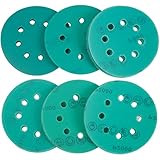 【Ponçage humide et sec】Ce papier de verre vert à dos de film est très approprié pour le ponçage humide et sec. Le meulage humide peut minimiser les rayures et 8 trous aident à éliminer la poussière sur la surface de travail, à prolonger la durée de vie du disque de meulage et à fournir un meilleur polissage.
