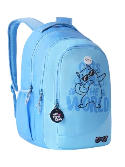 Wiki Blush 35 Backpack For Girls |18 Inch-35 Litres With Laptop Sleeve, DIY Kit, Key Chain, Three Compartments, |Best for Books, Water Bottles, Stationery, Laptop & Essentials-image-23