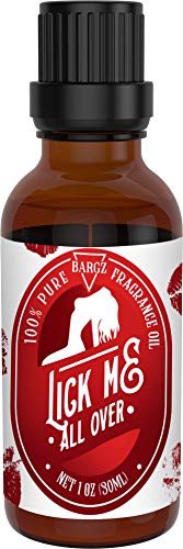Bargz Lick Me All Over Perfume Oil, Exotic Fragrance, Lovely Raspberry And Melon Aromas With A Touch Of Vanilla - Flat Cap (1 OZ)