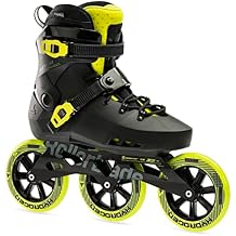 Rollerblade Maxxum 125 Unisex Adult Urban Inline Skate, Black and Lime, Performance Inline Skates