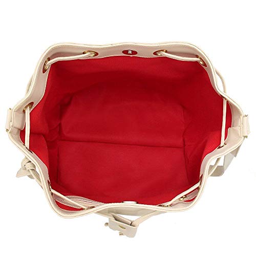 Bolsa Saco Feminina Alça Regulável Dia a Dia Amanda Brazil Creme