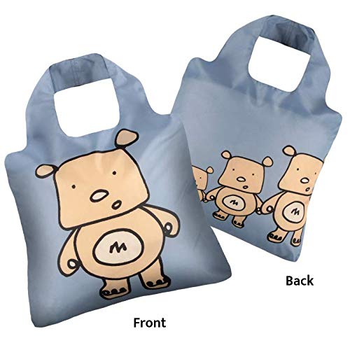 Envirosax Reusable Grocery Bags- Set Of 2 Cute Jac And Jill, Eco-Friendly Polyester Foldable Quality Shopping Tote Bag, Washable For Travel, Shopping, Crafts, #TOP2