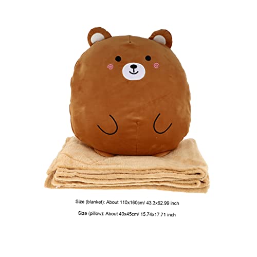 Coussin de couchage marron au design adorable en coton doux et durable