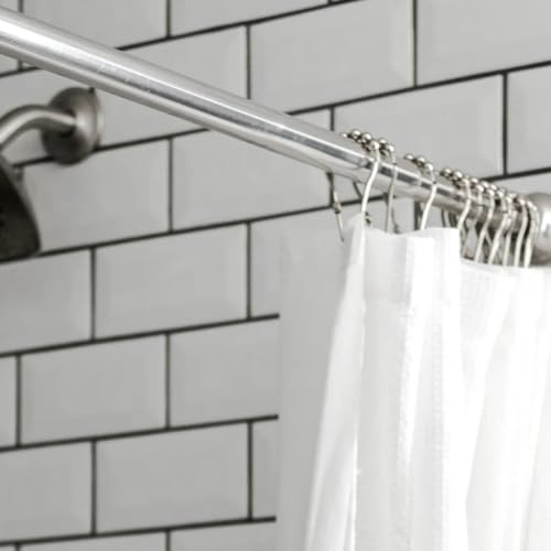 Tringle à rideau de douche multifonction incurvée et extensible