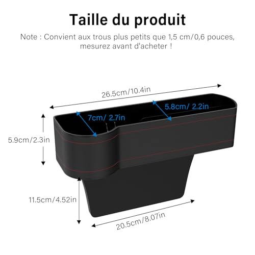 Getränkehalter Auto, Multifunktionale Becherhalter Auto, Universell Flaschenhalter Auto, Getränke Halter, Autositz Organizer für Kaffeebecher Getränkedose Phone, PU Leder Car Cup Holder, 2 Haken