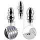 Dusche Analdusche mit 3 Duschköpfe, Dusche Mit 59 Zoll Brauseschlauch und 3 Stück Kit, Klistierspritze Set Für Frauen Männer (Silber)