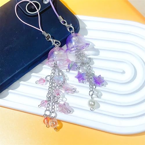 Abalorio de teléfono de medusas para evitar caídas y pérdidas 7