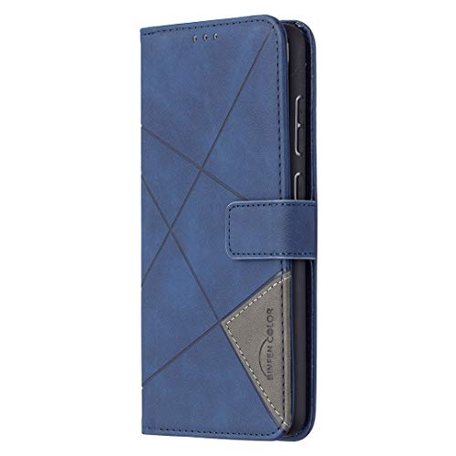 Preisvergleich Produktbild Yagook PU Leder Hülle Schutzhülle BriefCover Slim Handyhülle Lederhülle mit Kartenfächer Magnet Ständer Klapphülle Flip Case Wallet Cover Etui Schale Kompatibel mit Samsung Galaxy A72 - Blau