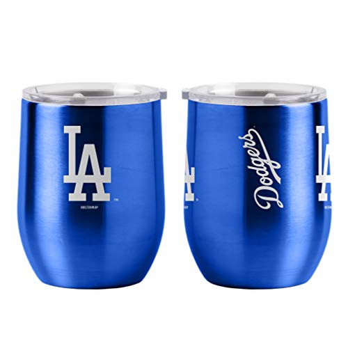 MLB Los Angeles Dodgers Drink Tumbler Steel 16 Curved Team Colors One Size