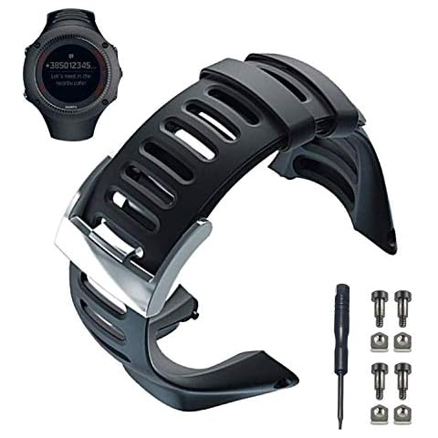 JTMM Soft Black Rubber Watch Band Strap Cover