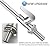 Brushed Nickel Cold Water Faucet Only,SUS304 Stainless Steel Cold Water Kitchen Faucet Single Handle Single Hole Cold Water Faucet for Kitchen,Outdoor, Garden and Bar with Hose and Longer Thread Pipe