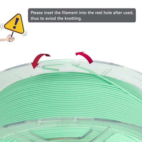 Image of iSANMATE High Speed Matte PLA 3D Printer Filament, Mint Green PLA Filament 1.75mm Designed for High Speed 30-600mm /s, Fast Printing Speed PLA, Dimensional Accuracy ±0.02mm, 1kg Spool (2.2lbs)