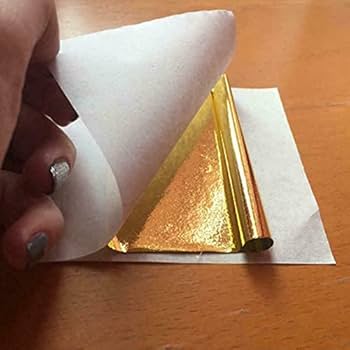 Amazon | 金箔 フェイク【200枚入り】模造金箔 ゴールド シート