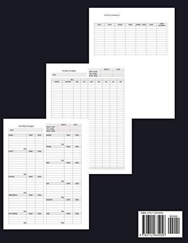 Budget Workbook for Beginners: Budget money with a planner containing a monthly budget journal and a simple weekly budget image 4