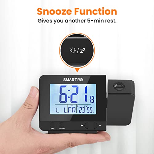 Smartro SC31 Projection Alarm Clock For Bedrooms, Digital Clock thumb #8