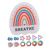 SHOWERORO 30個 ストレス解消ステッカー ステッカーは簡単に剥がせます 合格 ポップス 不安の軽減 触覚的な シール 圧力解放用品 粘着ステッカー ストレスステッカー 解凍ツール 論文