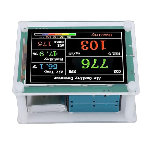 Testeur intelligent de qualité de l'air Fafeicy écran 2,8 pouces bureau