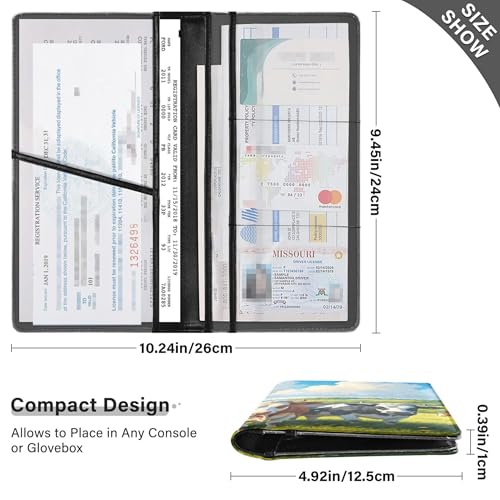 Portadocumentos para coche piel PU miniatura 3