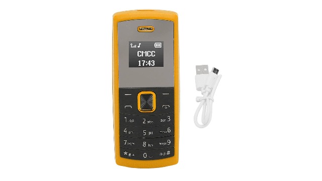 携帯電話/スマホ  Pod mini yellow Amazon.com: Mini Smartphone, 0.66 Inch Screen Bluetooth Phone with