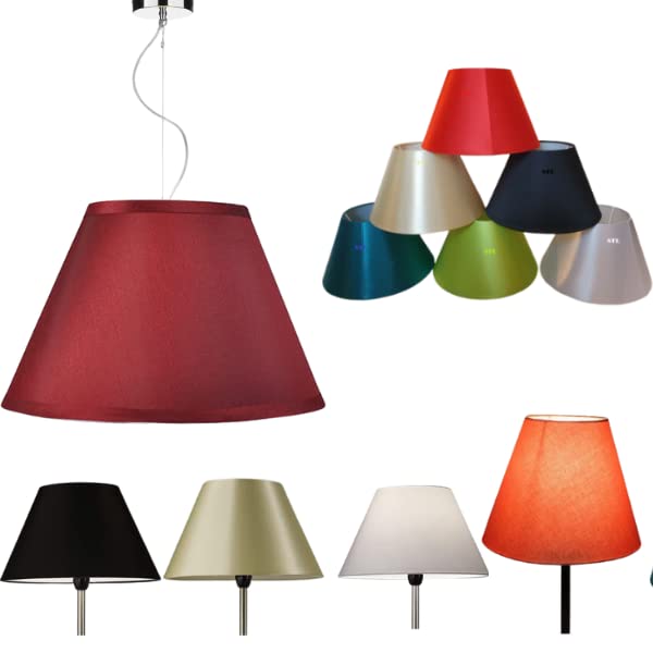 12"(30cm) Empire Silk Fabric Table Lamp Shade Light Coolie Shade (Grey)
