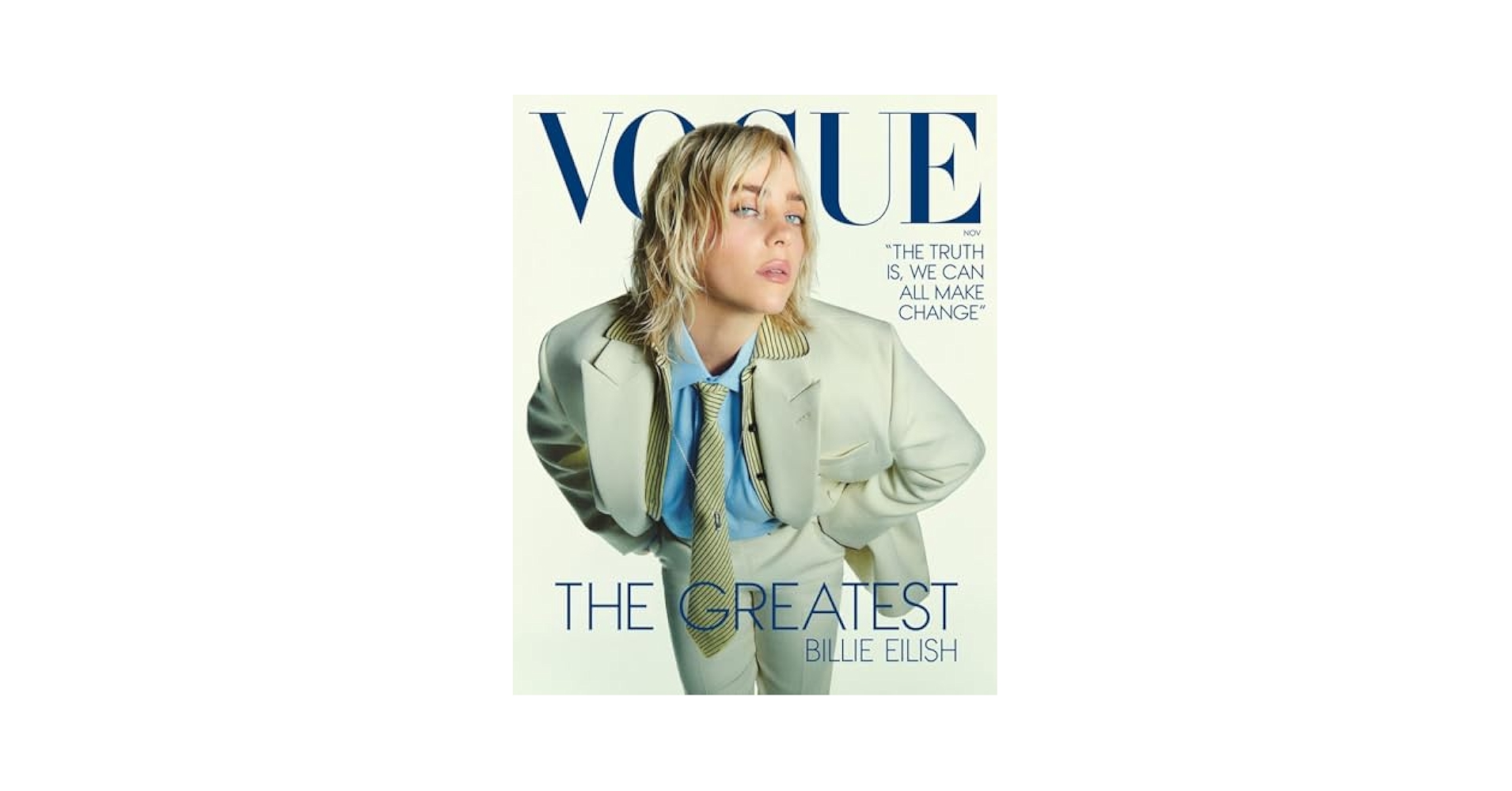 VOGUE NOV US Billie Eilish ビリーアイリッシュ　表紙 VOGUE NOV US Billie Eilish ビリーアイリッシュ 表紙 - メルカリ
