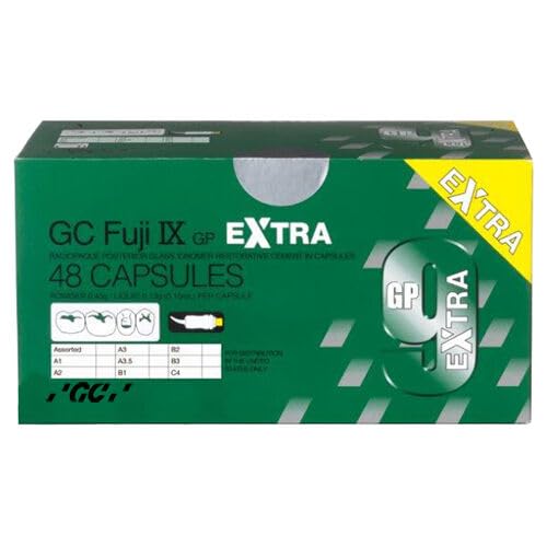 GC 003280 Fuji IX GP Extra Glass Ionomer Capsules A1 48/Bx 425041
