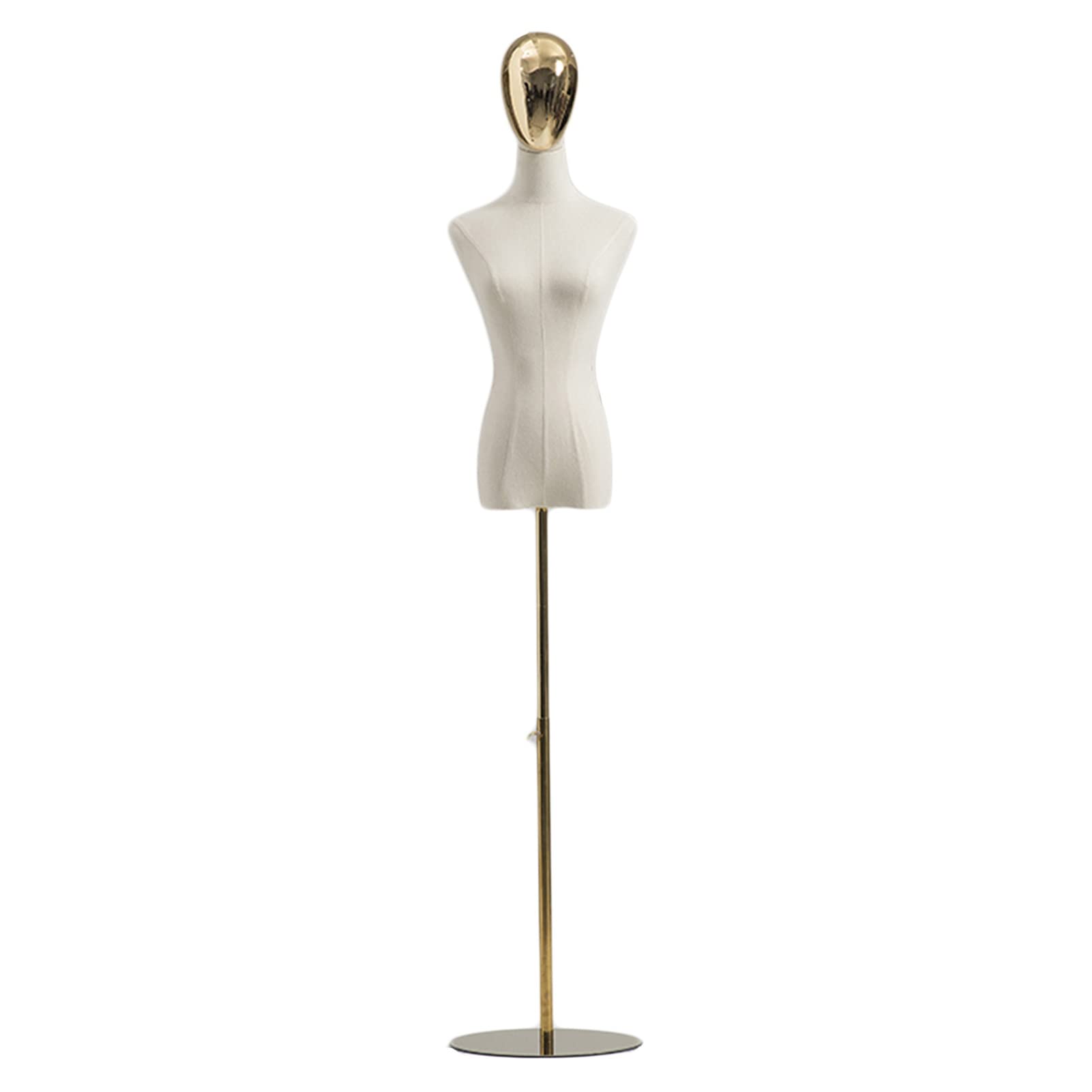 Mannequin buste féminin réglable de 150 à 208 cm pour vêtements et bijoux