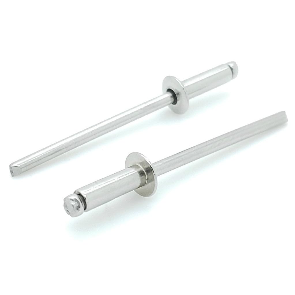 1000 Qty 304 Stainless Steel Blind Rivets Bulk (#4-2) 1/8" Diameter x 1/8" Grip (BCP453)