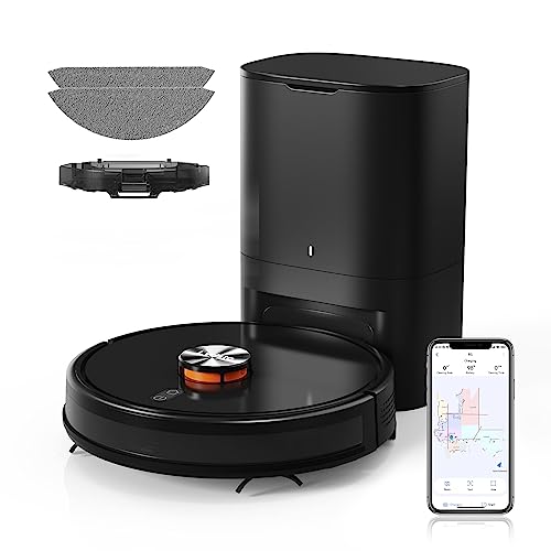 Lydsto Robot Vacuum and Mop Combo with HEPA Self-Emptying Base, 3-in-1 Robotic Vacuum with Lidar Navigation for 40 Days of Cleaning Lydsto Robot Vacuum and Mop Combo with HEPA Self-Emptying Base, 3-in-1 Robotic Vacuum with Lidar Navigation for 40 Days of Cleaning