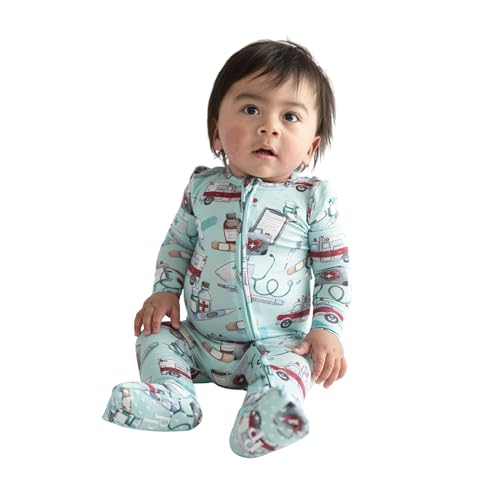 Image of Posh Peanut Convertible Baby Sleepers - Footless Baby Pajamas with 2 Way Zipper for Easy Diaper Changes