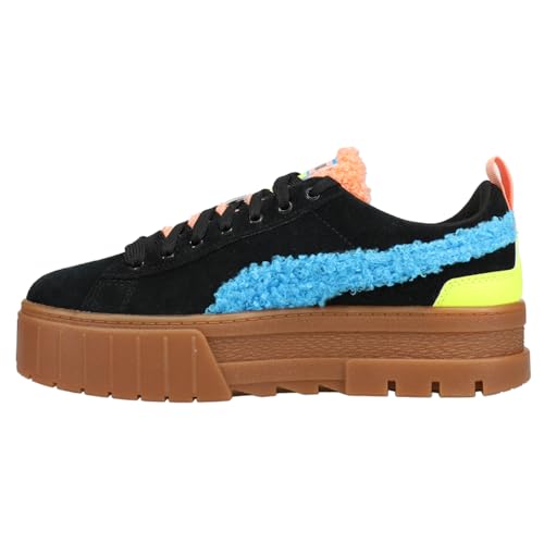 PUMA Womens Mayze Cuddle Lace Up Sneakers Shoes Casual - Black3