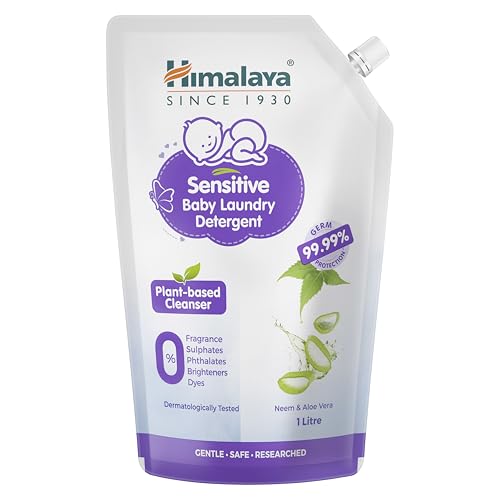 Image of Himalaya Sensitive Baby Laundry Detergent 1 L Pouch| Fragrance-Free, For Sensitive Skin