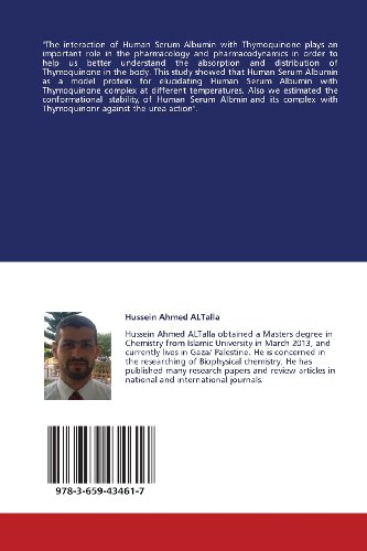 Thermodynamics of Human Serum Albumin with Thymoquinone Complex