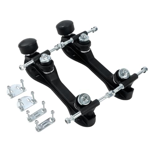 Yiju Roller Skate Base Plate for Women DIY Shoe Modification Components, Rubber Brake 24.8 cm