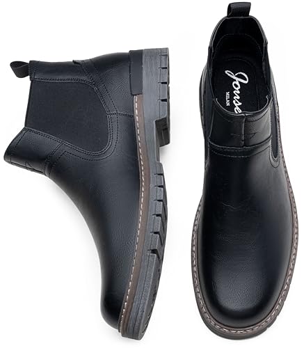 Image of Jousen Chelsea Boots Casual Slip On Ankle Waterproof Mens Boots