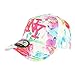 Casquette NY Blanche et Rose à Fleurs Baseball Fashion Bali - Mixte
