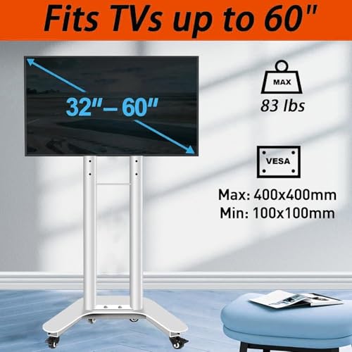 Soporte móvil para TV 32-60 pulg altura regulable miniatura 3