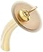 Kraus KGW-1700G-BRFR Single Lever Vessel Glass Waterfall Bathroom Faucet Gold with Brown Frosted Glass Disk