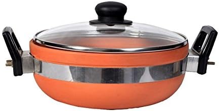 2.5L Clay Kadhai Earthen Clay Kadai for Healthy Cooking/Clay Kadai/Clay Pots for Cooking/Clay Kadai for Cooking/Clay Kadai Pot/Terracota Clay Kadai/Clay Kadai for Cooking Large (Brown)