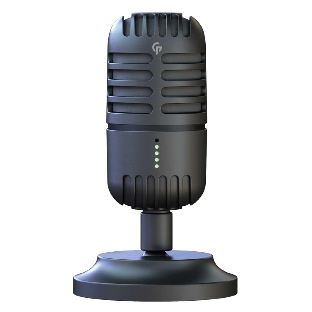 Porodo Gaming Basic Cardioid Microphone with Fixed Stand - Black