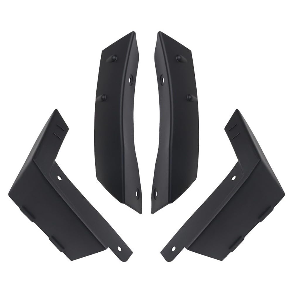 Guardabarros negro para Tesla Cybertruck con 4 difusores protectores de parachoques ABS