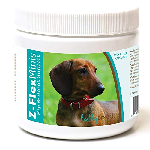 Healthy Breeds Dachshund Z-Flex Minis Hip and Joint Support Soft Chews 60 Count