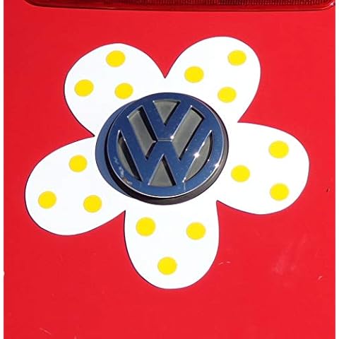 Bling My Bug Magnetic VW Beetle Decal Yellow Polka Dot Daisy Cover