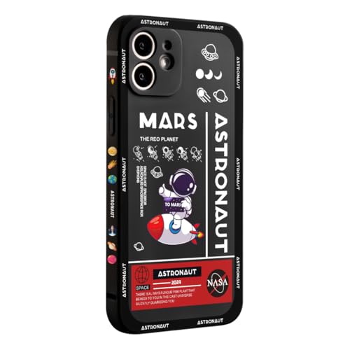 WOFOLE Phone Case for iPhone 11 Case for Boys Girls Cute Cartoon Astronaut Rocket Design Aesthetic Shockproof Designer Cool Compatible with iPhone 11 - image 1