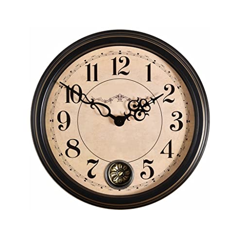 Horloge murale vintage grand format sans tic tac pour éliminer les bruits dans la chambre