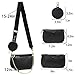 Small Crossbody Bag for Women Shape Golden Zippy Handbags with Coin Purse including 3 Size Bag (Black)